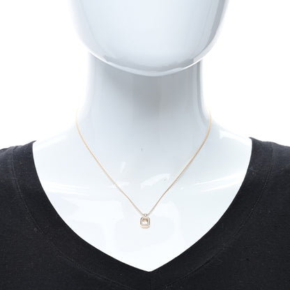Harry Winston 18K Rose Gold Diamond HW Logo Pendant Necklace 3 of 5