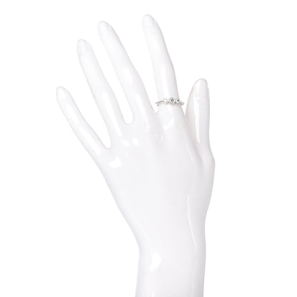 Tiffany Platinum Diamond Three Stone Milgrain Ring 52 6 2 of 4