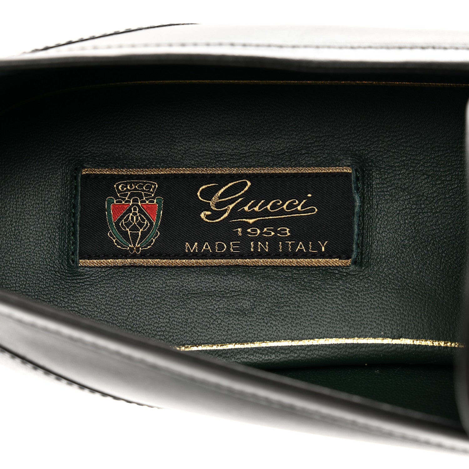 Gucci Calfskin Horsebit Mens Jordaan Tassel Loafers 11 Black 7 of 9
