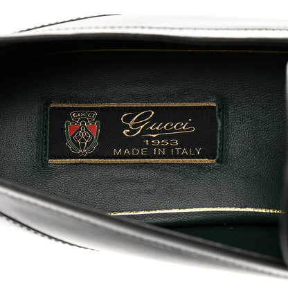 Gucci Calfskin Horsebit Mens Jordaan Tassel Loafers 11 Black 7 of 9