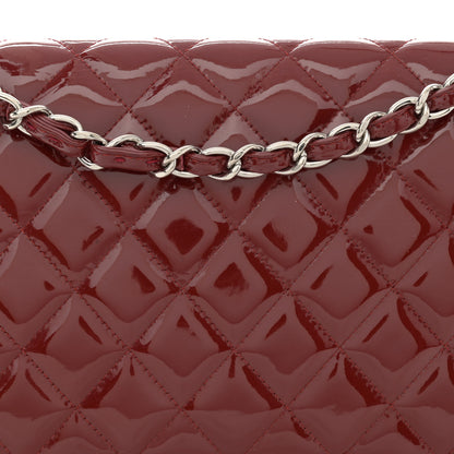Chanel Patent Quilted Maxi Double Flap Red 8 of 14
