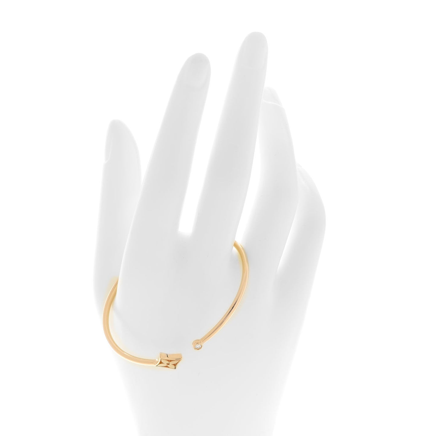 18K Yellow Gold Diamond Idylle Blossom Twist Bracelet
