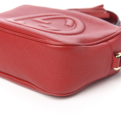 Gucci Pebbled Calfskin Small Soho Disco Bag Tabasco Red 8 of 9