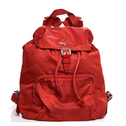 Prada Nylon Vela Medium Backpack Rosso 1 of 12