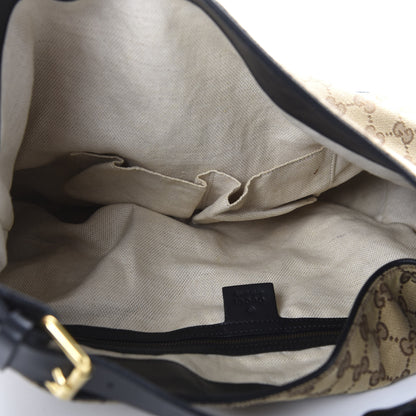Gucci Monogram Medium Patti Stud Hobo Black 5 of 10