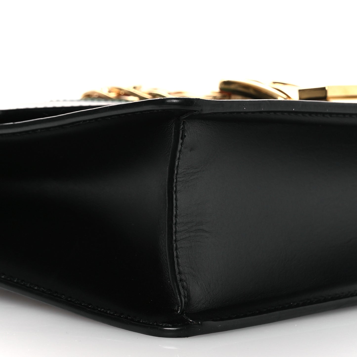 Calfskin Small Sylvie Shoulder Bag Black