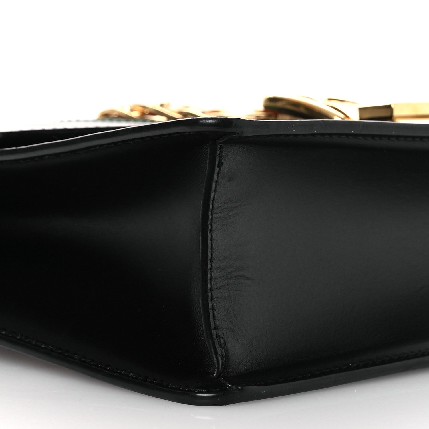 Gucci Calfskin Small Sylvie Shoulder Bag Black 9 of 11