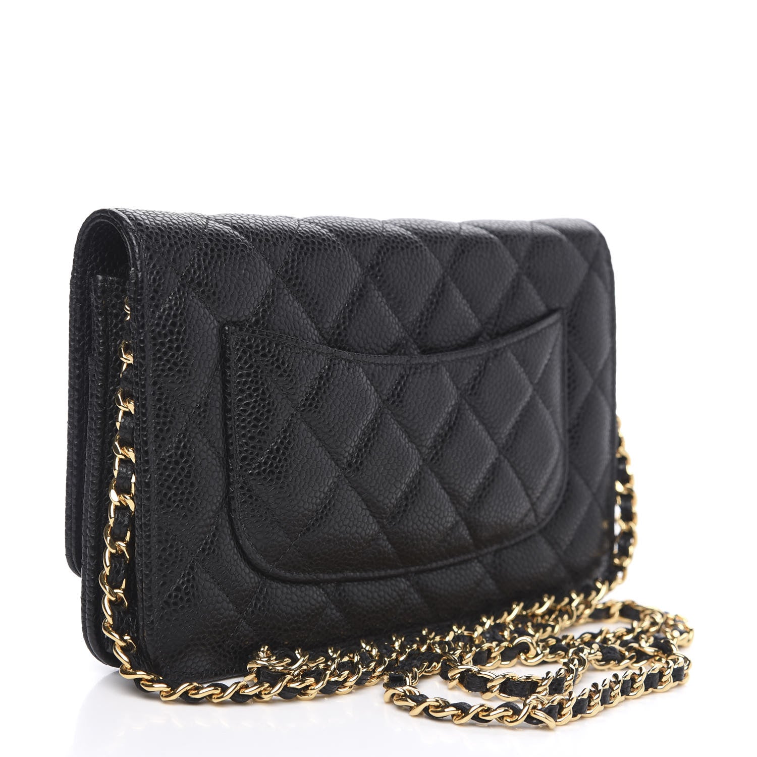 Chanel Caviar Quilted Wallet On Chain WOC Black 2 of 7