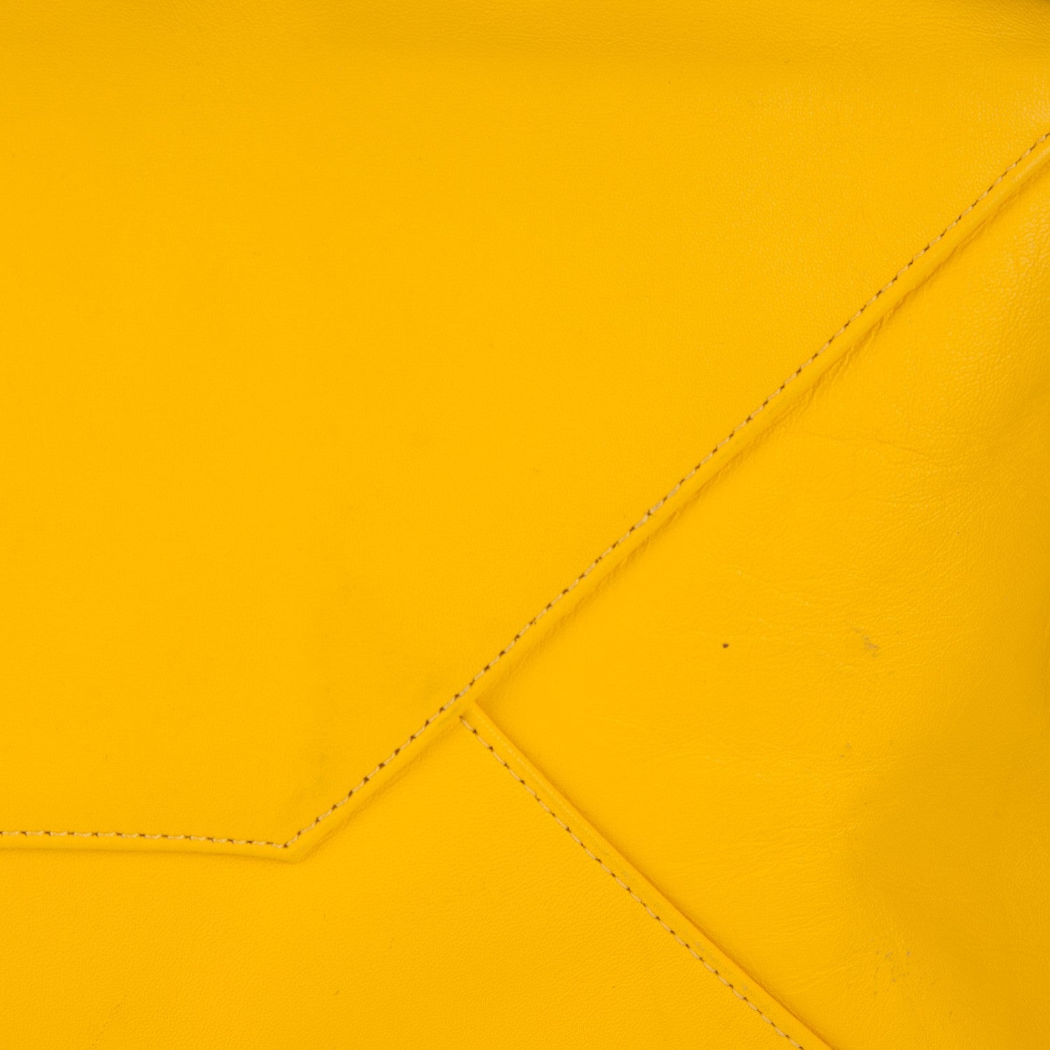 Celine Lambskin Horizontal Cabas Sun Yellow 6 of 8
