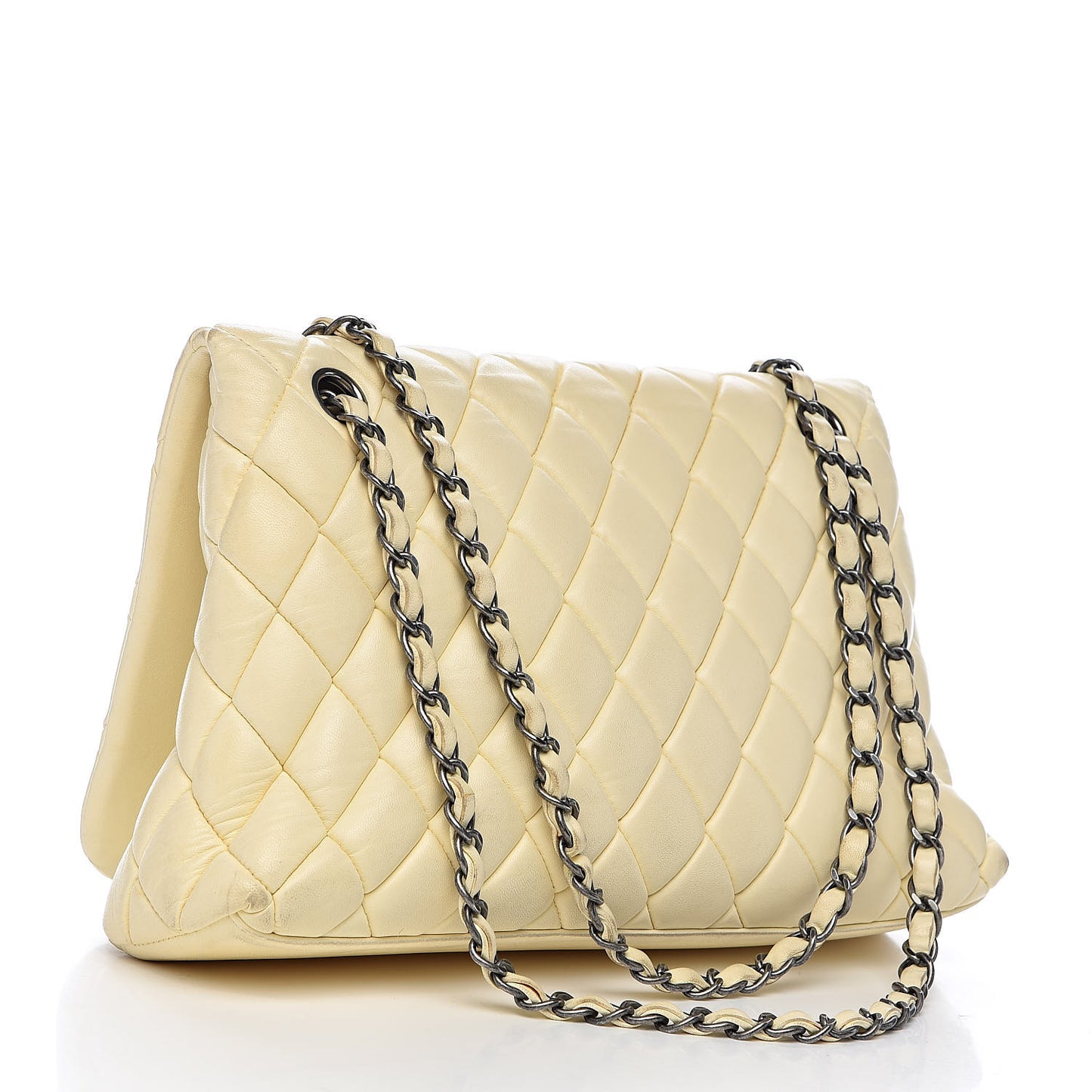 Lambskin Large New Bubble Flap Ivory