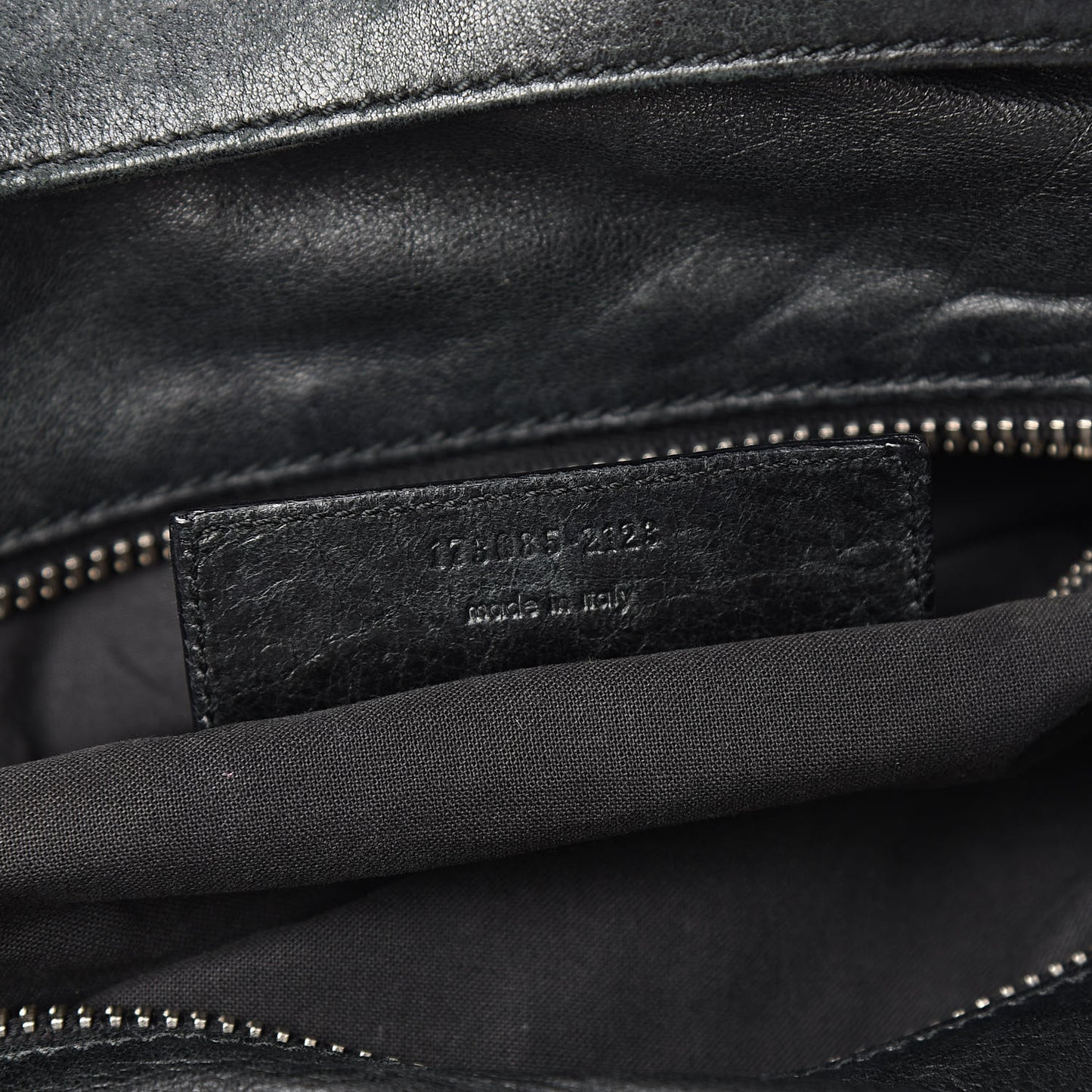 Agneau Giant 21 Silver Hardware Brief Black
