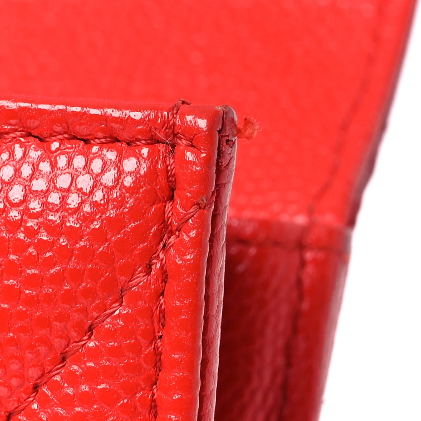 Caviar Quilted Large Gusset Flap Wallet Red