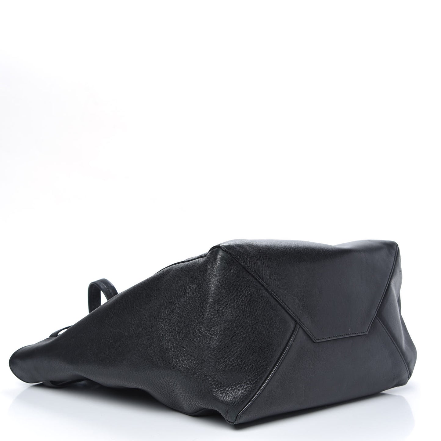 Soft Grained Calfskin Small Belt Cabas Phantom Black