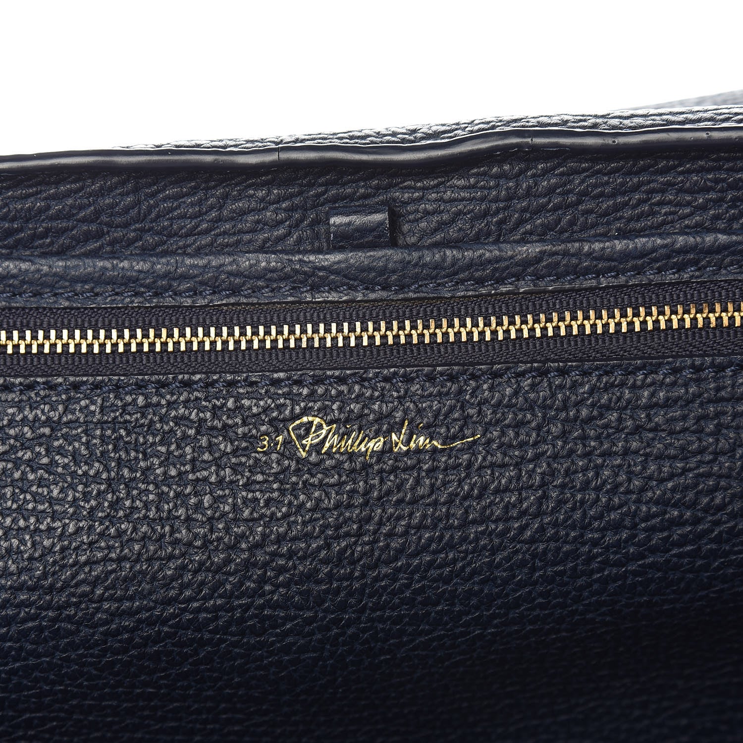 3.1 Phillip Lim 3.1 Textured Calfskin Large Pashli Satchel Ink 9 of 18