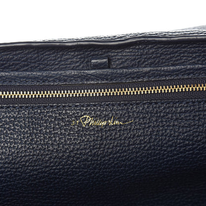 3.1 Phillip Lim 3.1 Textured Calfskin Large Pashli Satchel Ink 9 of 18
