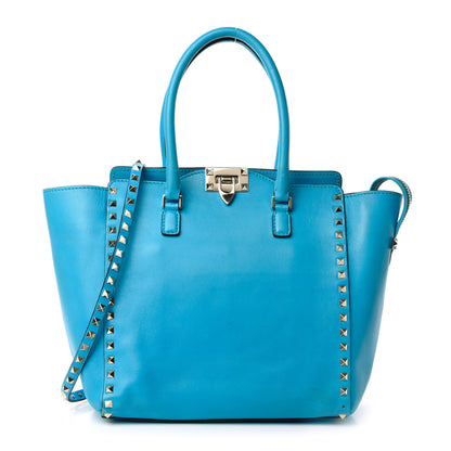 Valentino Garavani Vitello Rockstud Double Handle Tote Parrot 1 of 13