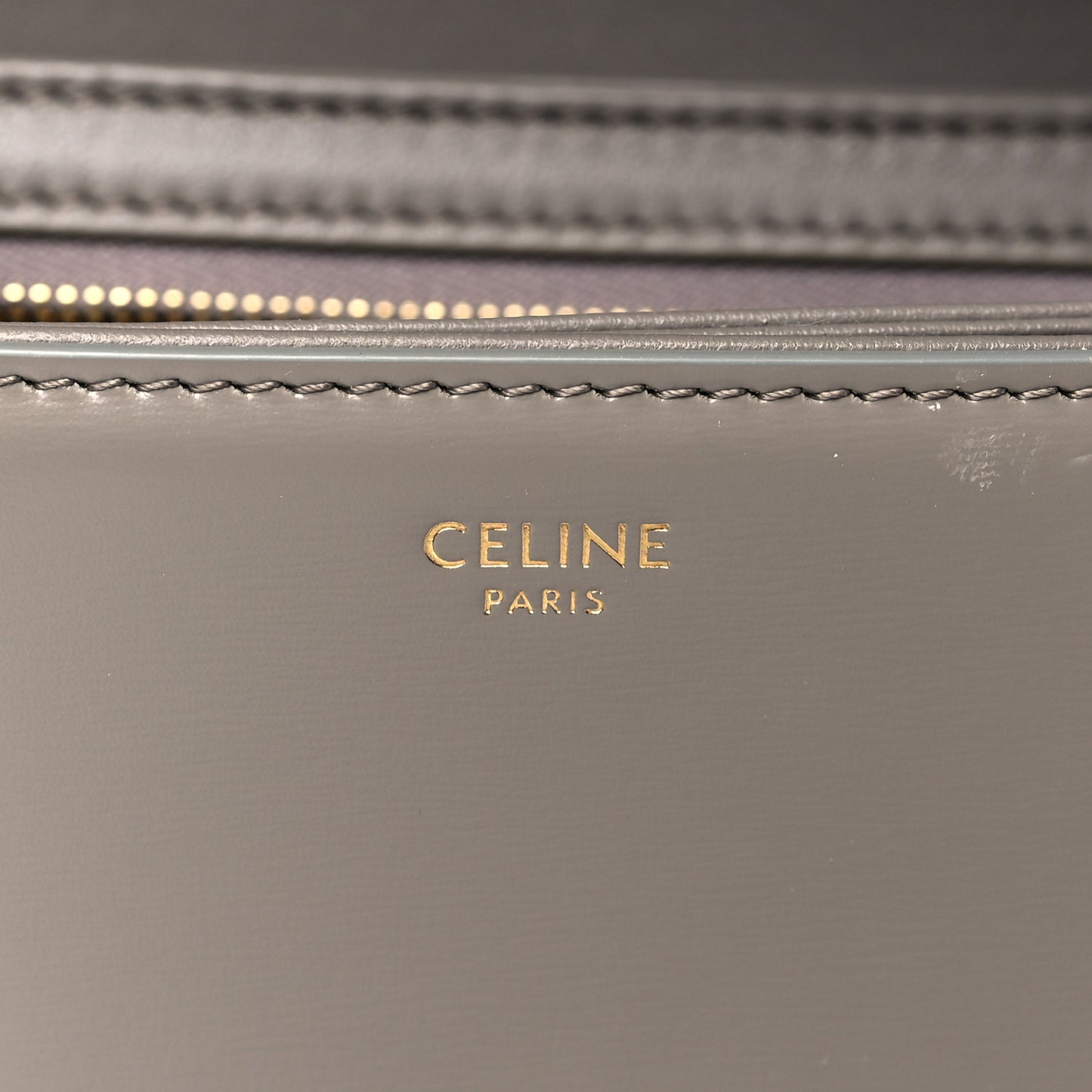 Shiny Calfskin Small Triomphe Pebble