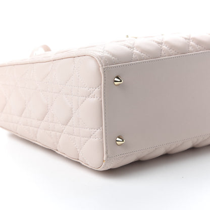 Christian Dior Lambskin Cannage Medium Lady Dior Light Pink 7 of 10