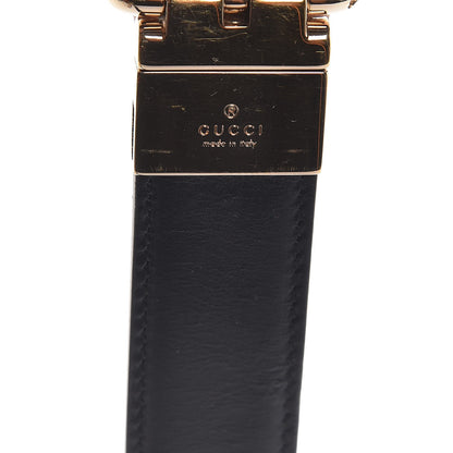 Gucci Selleria Calfskin GG Supreme Monogram Reversible 30mm Belt 80 32 Black Beige Ebony 4 of 7