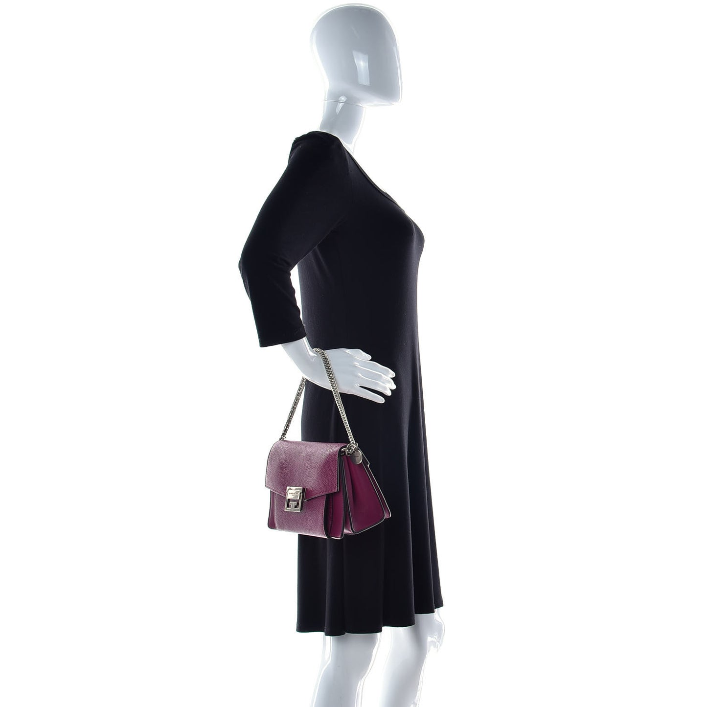 Goatskin Small GV3 Shoulder Bag Orchid Purple