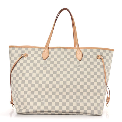 Louis Vuitton Damier Azur Neo Neverfull GM Rose Ballerine 1 of 10