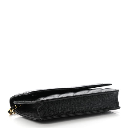 Chanel Caviar Quilted Wallet On Chain WOC Black 4 of 9