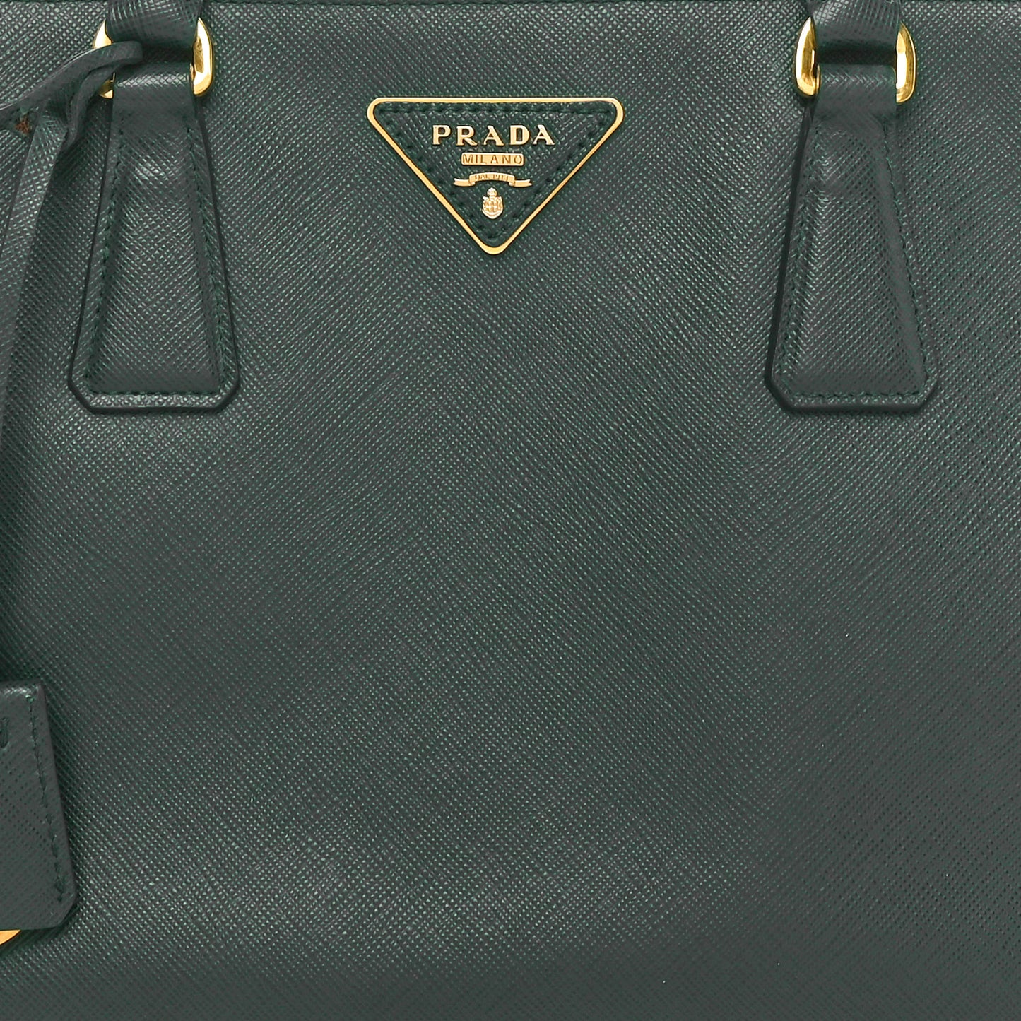 Saffiano Lux Small Galleria Double Zip Tote Biliardo