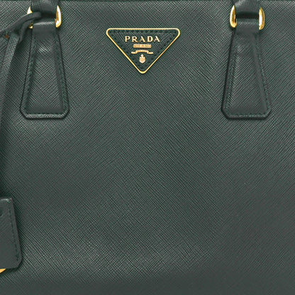 Prada Saffiano Lux Small Galleria Double Zip Tote Biliardo 7 of 9