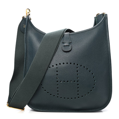 Hermes Taurillon Clemence Evelyne III PM Vert Cypress 1 of 8