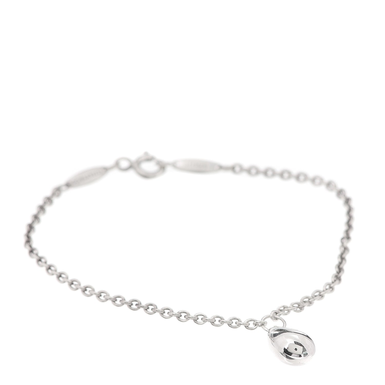 Tiffany Sterling Silver Elsa Peretti Teardrop Charm Bracelet 1 of 5