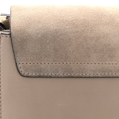 Chloe Suede Calfskin Small Faye Shoulder Bag Motty Grey 12 of 12