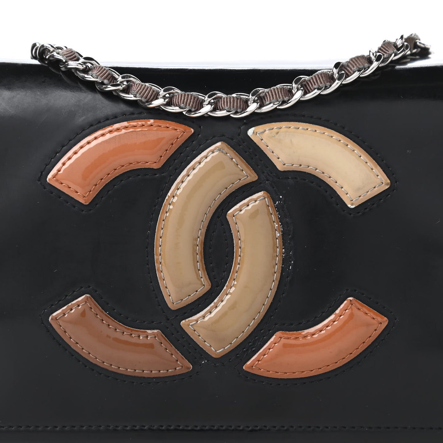 Vinyl Small Lipstick Flap Black