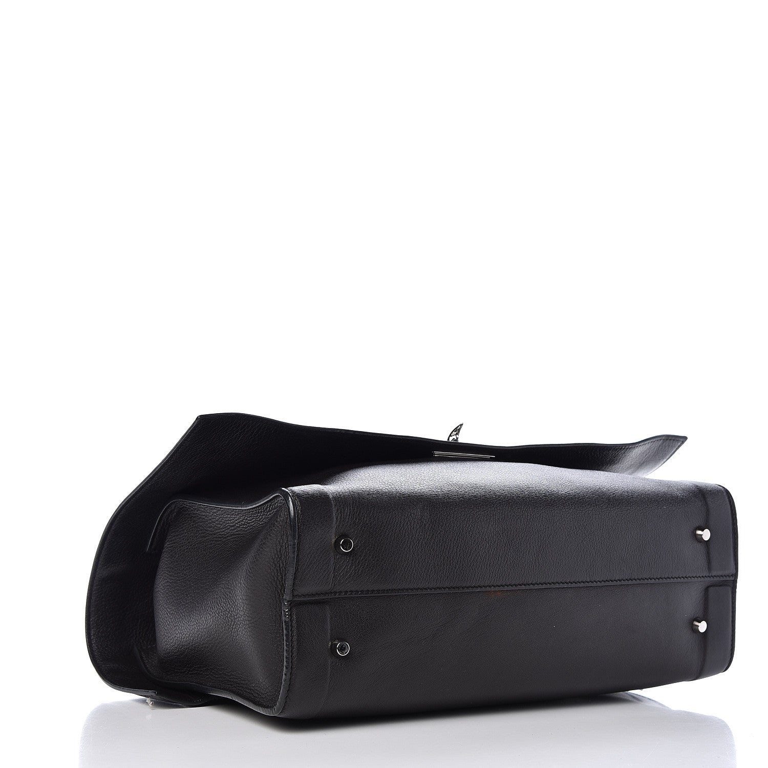 Givenchy Grained Calfskin Medium Shark Lock Satchel Black 4 of 10
