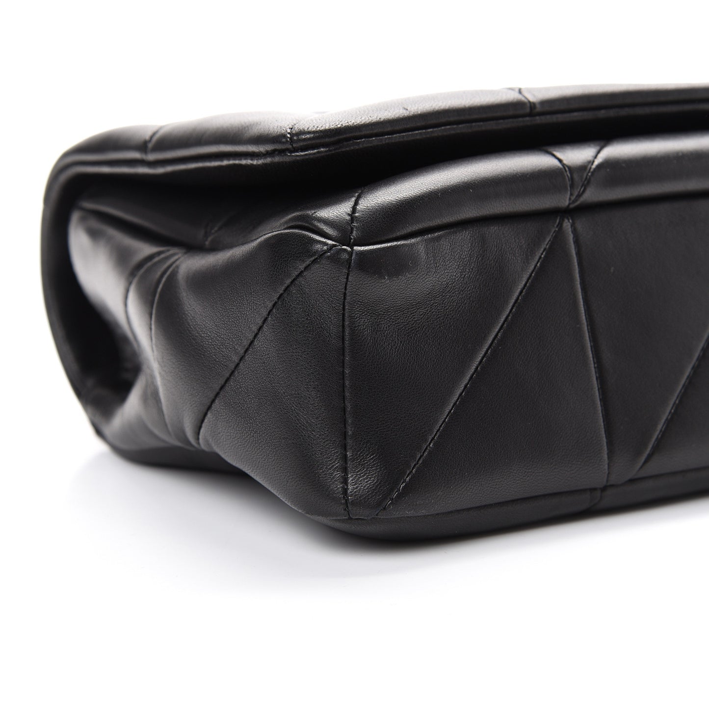 Lambskin Patchwork Monogram Medium Jamie Black