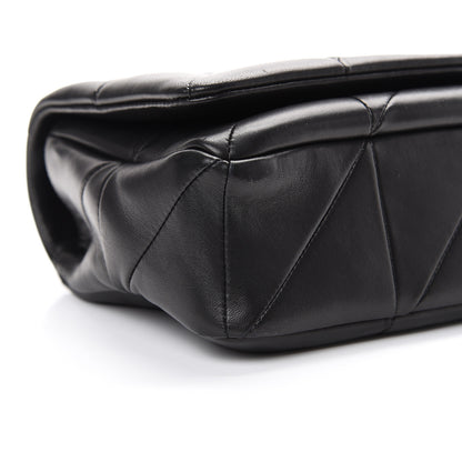 Saint Laurent Lambskin Patchwork Monogram Medium Jamie Black 10 of 11