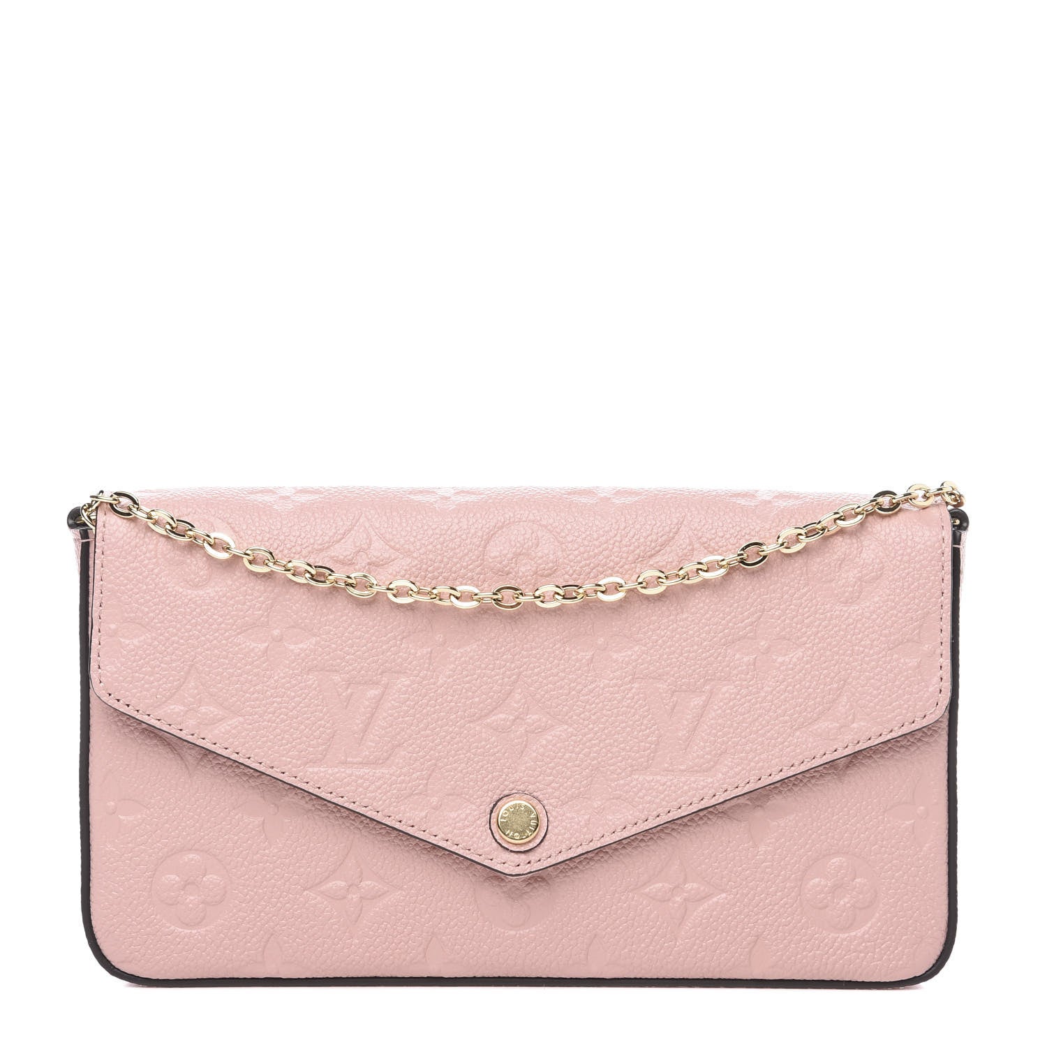 Louis Vuitton Empreinte Pochette Felicie Chain Wallet Rose Poudre 1 of 11