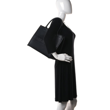 Christian Dior Calfskin Embossed Medium Book Tote Black 2 of 13