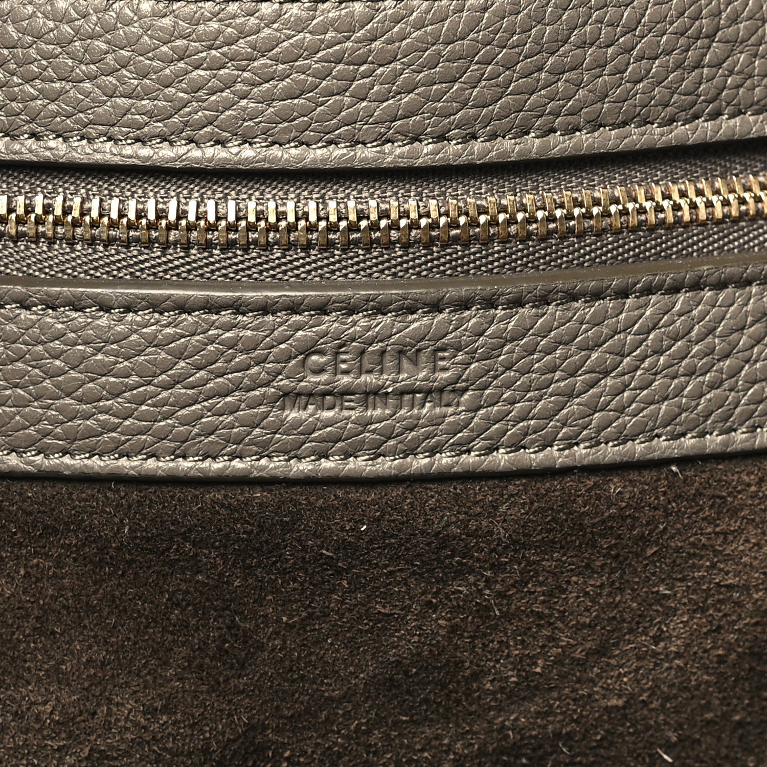 Celine Soft Grained Calfskin Small Belt Cabas Phantom Taupe 6 of 9
