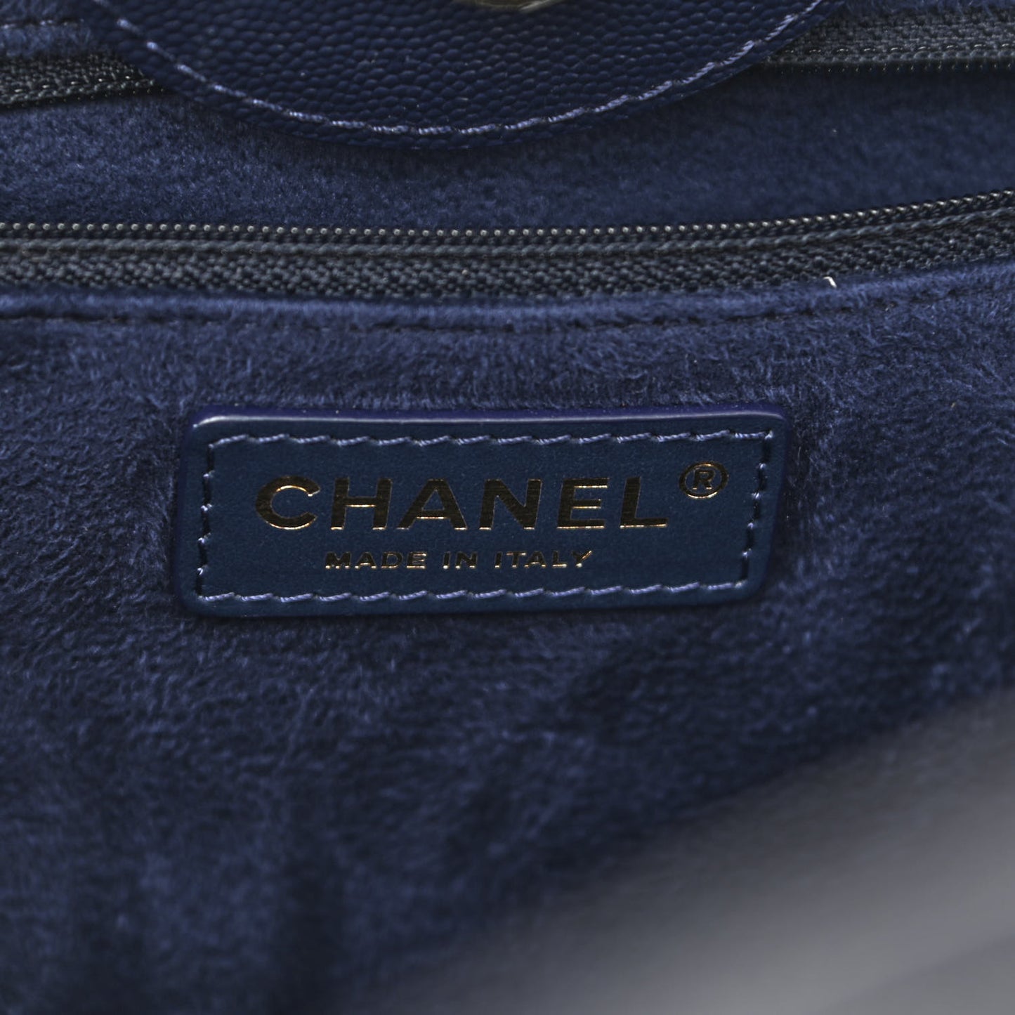 Caviar Small Studded Deauville Tote Navy