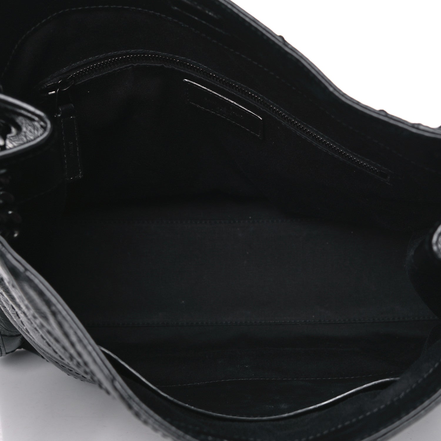 Saint Laurent Crinkled Calfskin Matelasse Monogram Medium Niki Shopper Tote Black 4 of 4