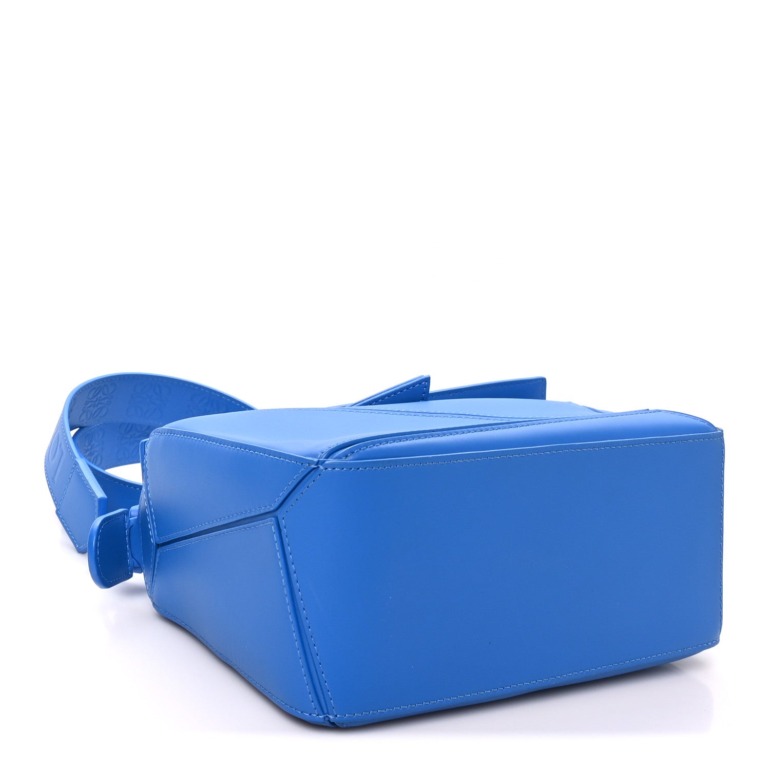 Loewe Satin Calfskin Small Puzzle Bag Scuba Blue 4 of 9