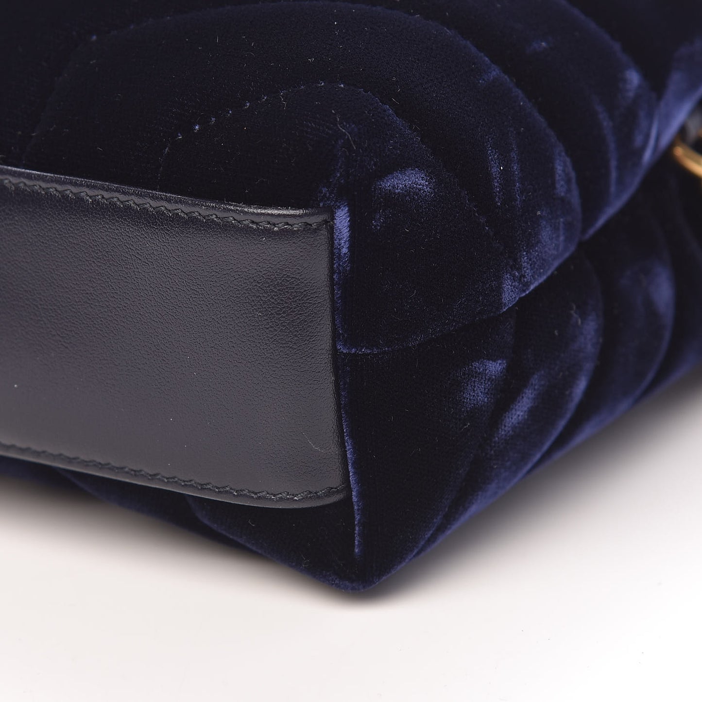 Velvet Y Quilted Monogram Toy Loulou Crossbody Bag Navy