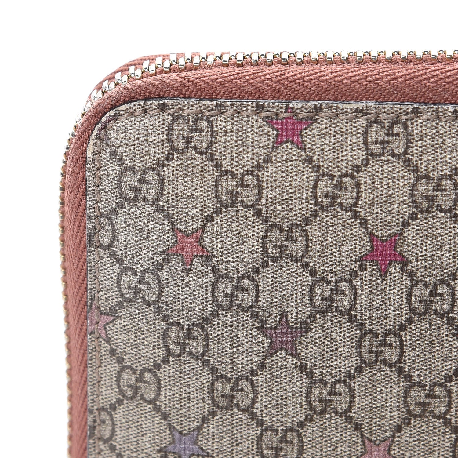 Gucci GG Supreme Monogram Stars Zip Around Wallet 11 of 12