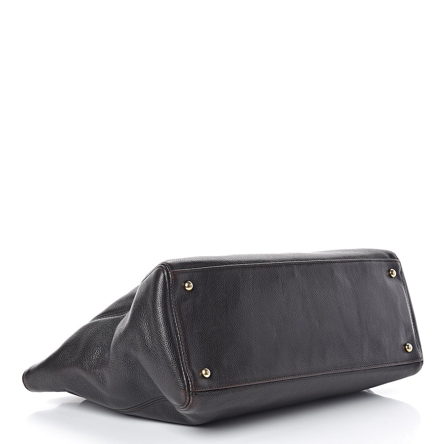 Calfskin Cerf Executive Shopper Tote Brown