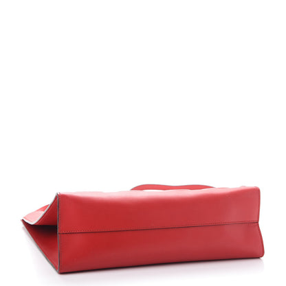 Gucci Calfskin Embossed Medium XL Tote Red 4 of 8