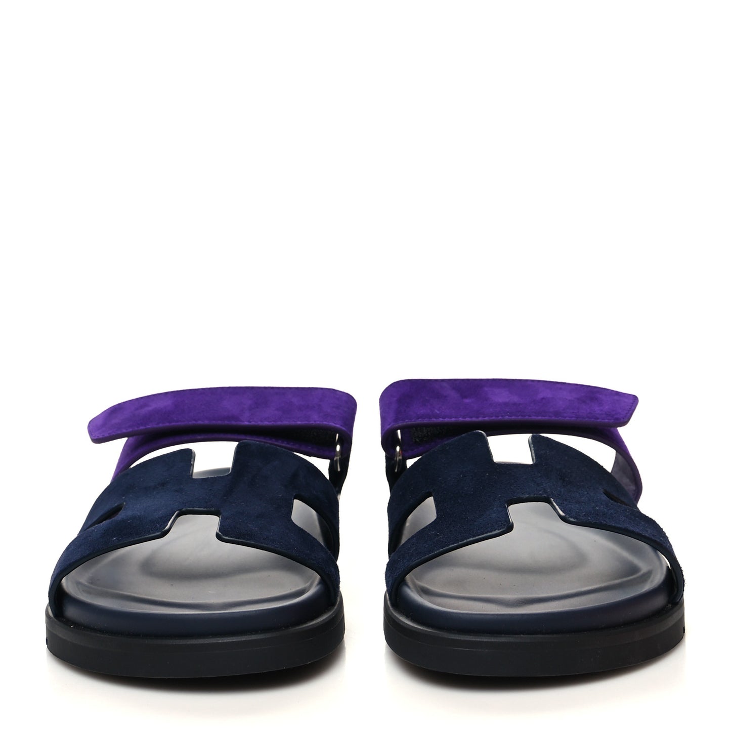 Suede Goatskin Womens Chypre Sandals 37.5 Marine Violet Majorette