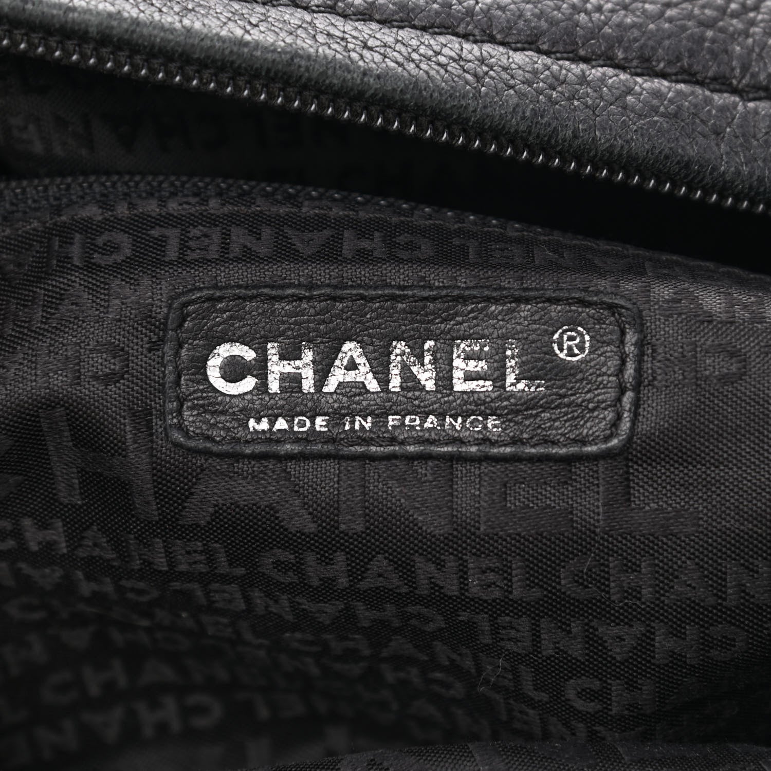 Chanel Deerskin Stitched Bowler Black 5 of 10