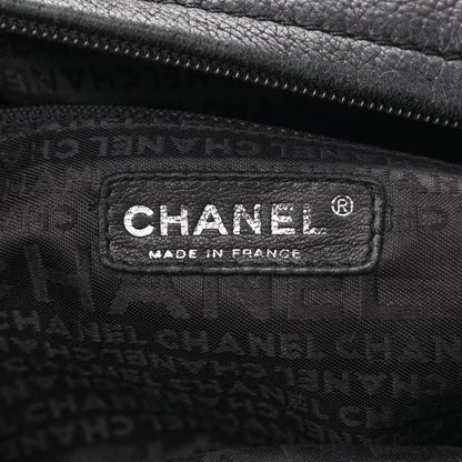 Chanel Deerskin Stitched Bowler Black 5 of 10
