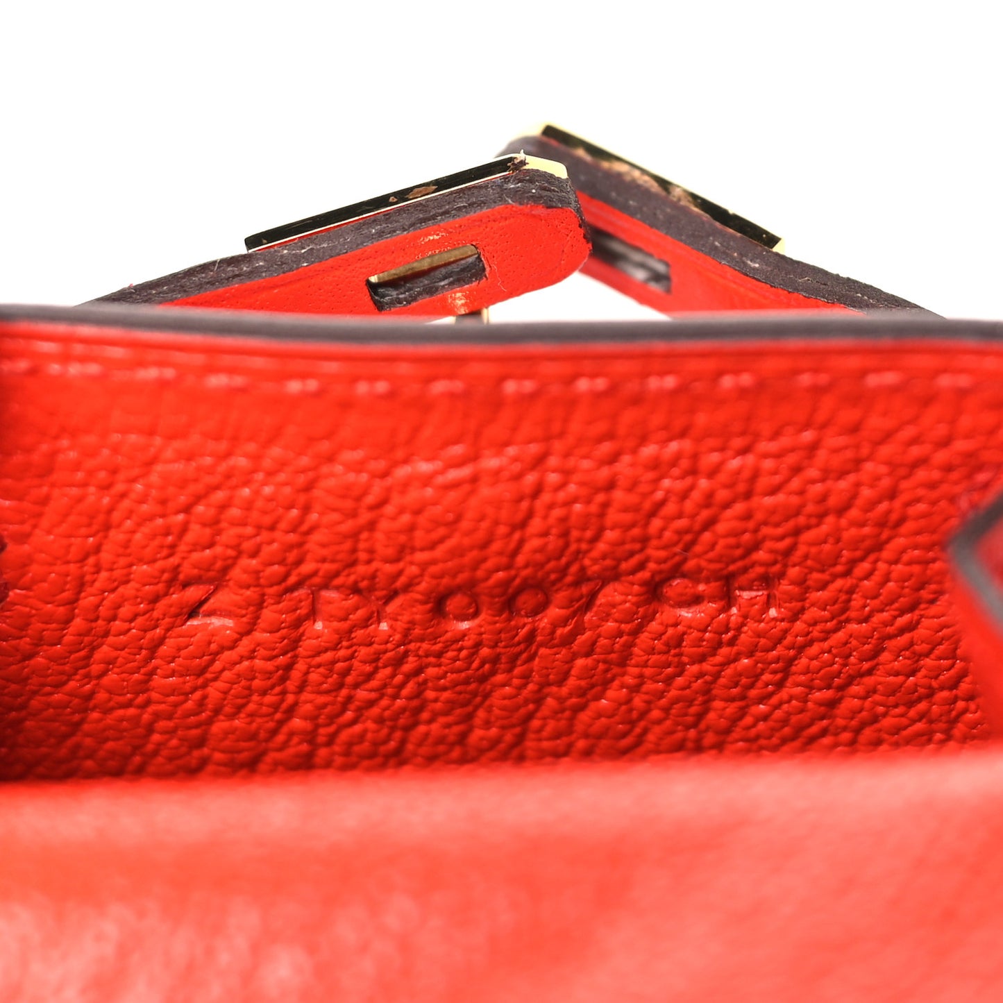 Tadelakt Mini Kelly Twilly Bag Charm Capucine