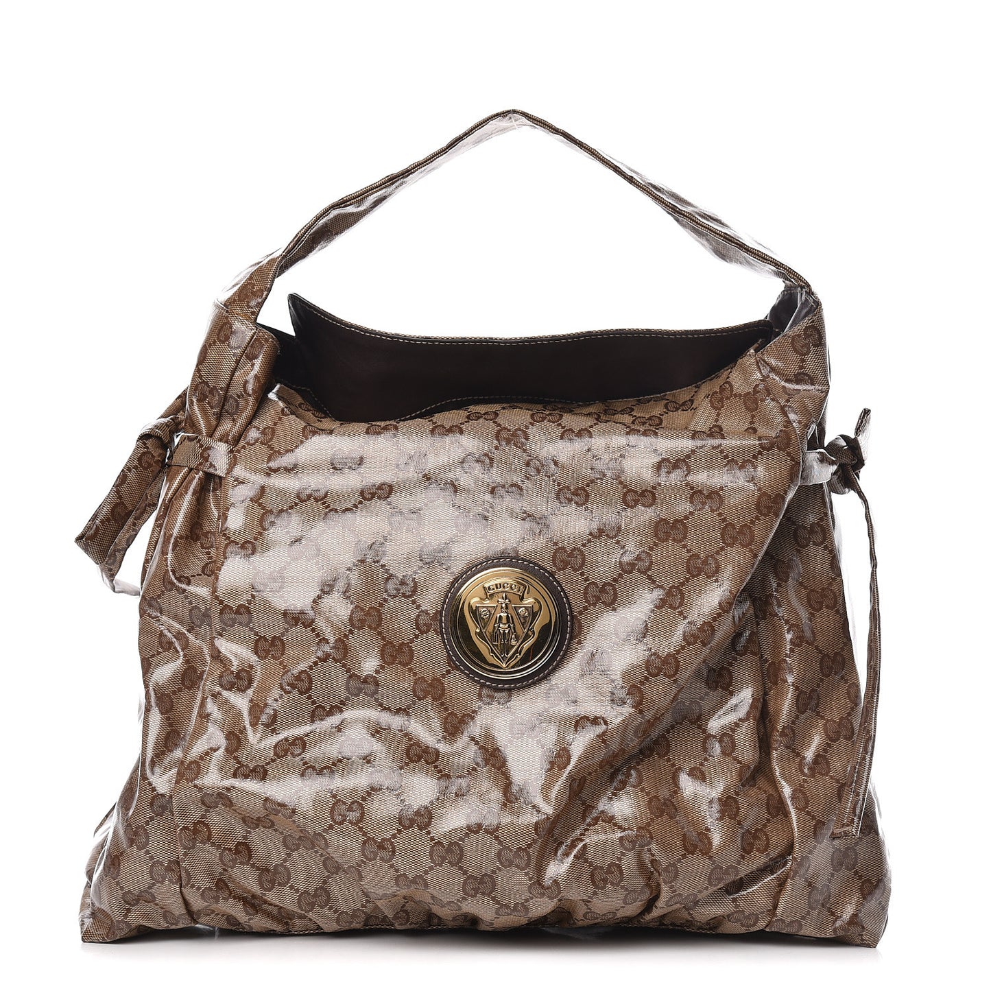Crystal Monogram Medium Hysteria Tote Brown